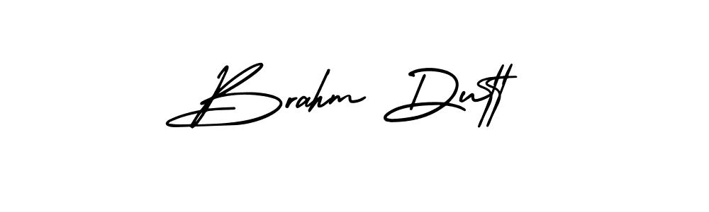 AmerikaSignatureDemo-Regular is a professional signature style that is perfect for those who want to add a touch of class to their signature. It is also a great choice for those who want to make their signature more unique. Get Brahm Dutt name to fancy signature for free. Brahm Dutt signature style 3 images and pictures png