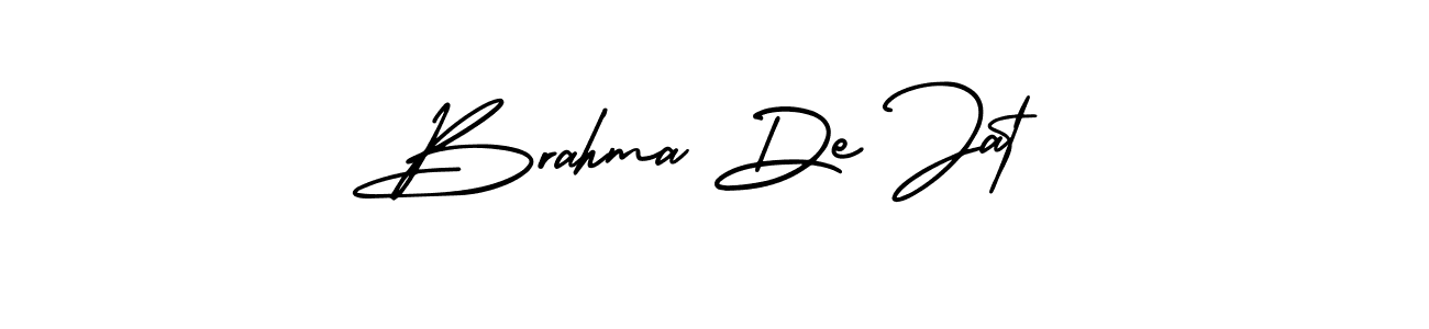 It looks lik you need a new signature style for name Brahma De Jat. Design unique handwritten (AmerikaSignatureDemo-Regular) signature with our free signature maker in just a few clicks. Brahma De Jat signature style 3 images and pictures png