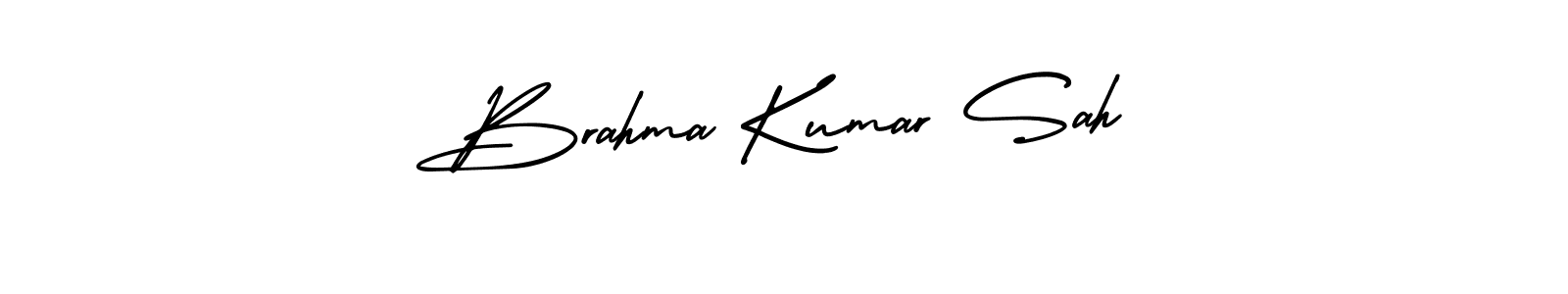Use a signature maker to create a handwritten signature online. With this signature software, you can design (AmerikaSignatureDemo-Regular) your own signature for name Brahma Kumar Sah. Brahma Kumar Sah signature style 3 images and pictures png