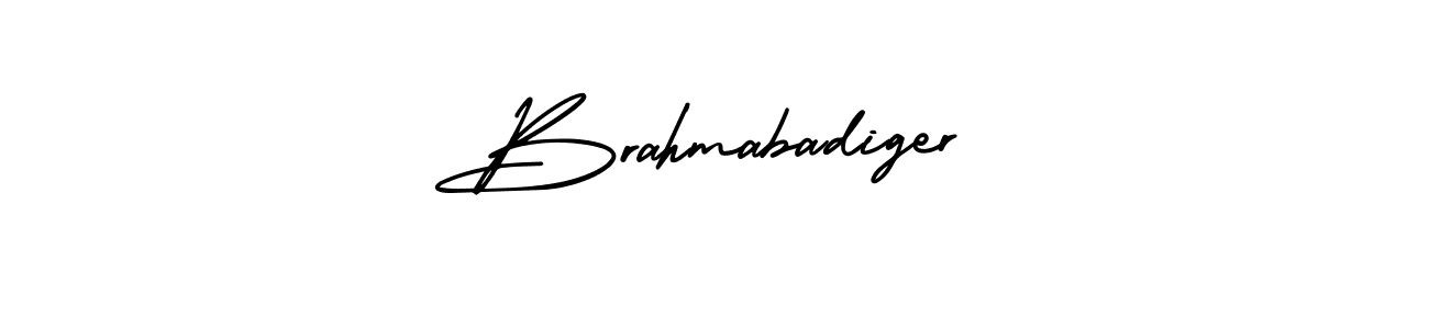 Also You can easily find your signature by using the search form. We will create Brahmabadiger name handwritten signature images for you free of cost using AmerikaSignatureDemo-Regular sign style. Brahmabadiger signature style 3 images and pictures png