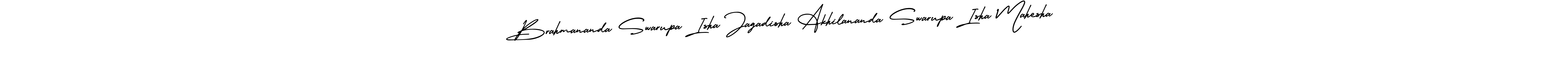 You can use this online signature creator to create a handwritten signature for the name Brahmananda Swarupa Isha Jagadisha Akhilananda Swarupa Isha Mahesha. This is the best online autograph maker. Brahmananda Swarupa Isha Jagadisha Akhilananda Swarupa Isha Mahesha signature style 3 images and pictures png