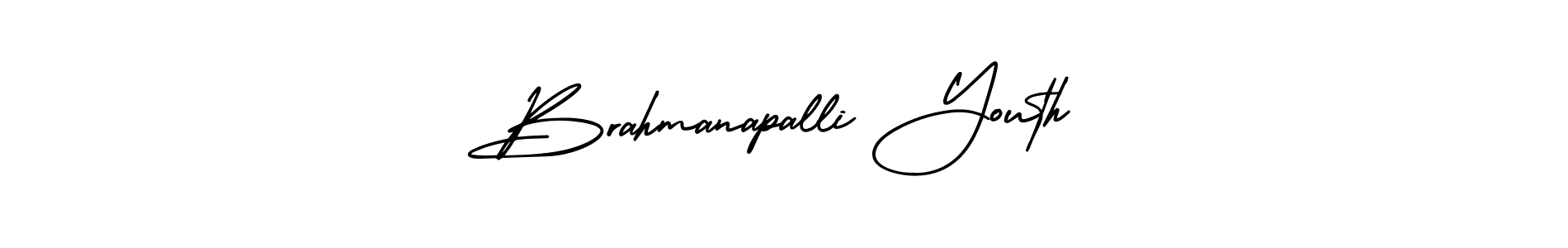 Design your own signature with our free online signature maker. With this signature software, you can create a handwritten (AmerikaSignatureDemo-Regular) signature for name Brahmanapalli Youth. Brahmanapalli Youth signature style 3 images and pictures png