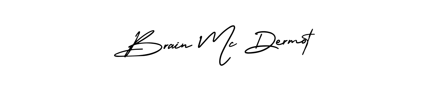 Brain Mc Dermot stylish signature style. Best Handwritten Sign (AmerikaSignatureDemo-Regular) for my name. Handwritten Signature Collection Ideas for my name Brain Mc Dermot. Brain Mc Dermot signature style 3 images and pictures png