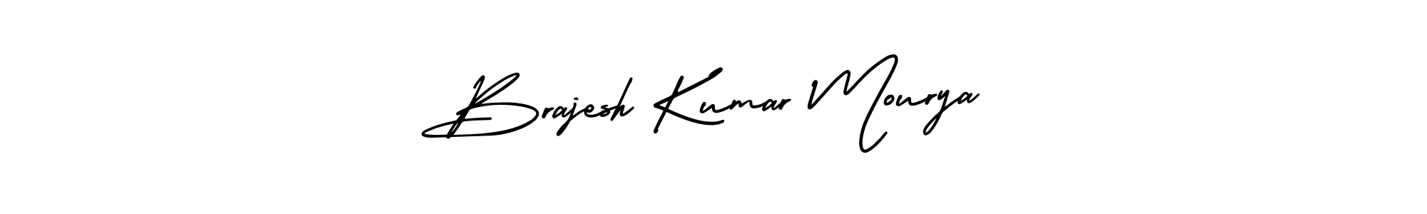 How to make Brajesh Kumar Mourya name signature. Use AmerikaSignatureDemo-Regular style for creating short signs online. This is the latest handwritten sign. Brajesh Kumar Mourya signature style 3 images and pictures png