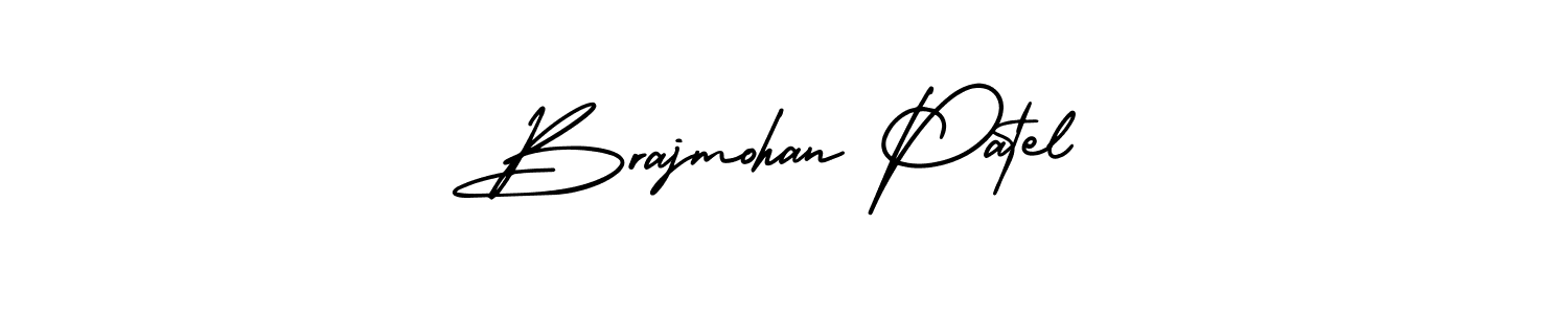 Create a beautiful signature design for name Brajmohan Patel. With this signature (AmerikaSignatureDemo-Regular) fonts, you can make a handwritten signature for free. Brajmohan Patel signature style 3 images and pictures png