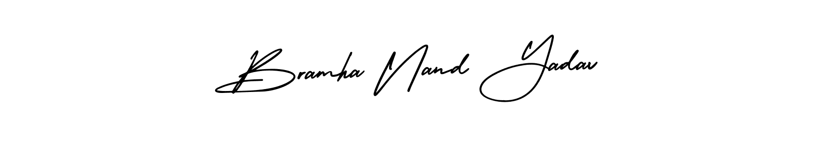 Design your own signature with our free online signature maker. With this signature software, you can create a handwritten (AmerikaSignatureDemo-Regular) signature for name Bramha Nand Yadav. Bramha Nand Yadav signature style 3 images and pictures png