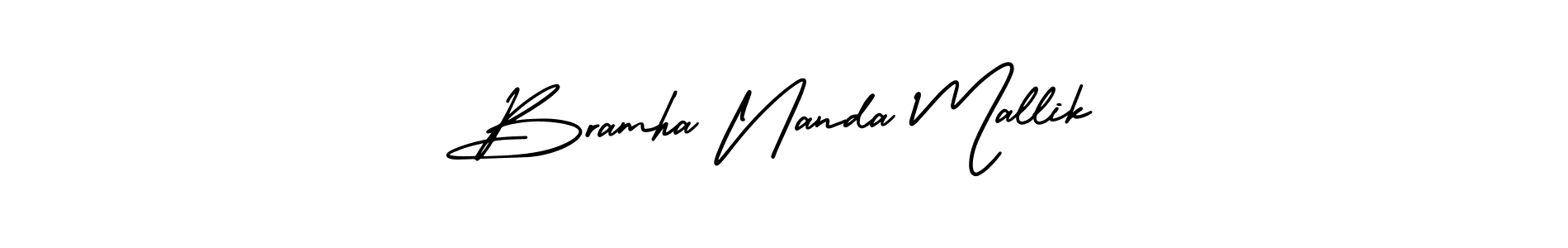 Use a signature maker to create a handwritten signature online. With this signature software, you can design (AmerikaSignatureDemo-Regular) your own signature for name Bramha Nanda Mallik. Bramha Nanda Mallik signature style 3 images and pictures png