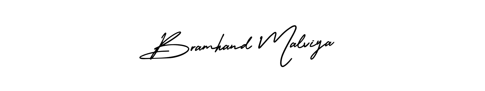 This is the best signature style for the Bramhand Malviya name. Also you like these signature font (AmerikaSignatureDemo-Regular). Mix name signature. Bramhand Malviya signature style 3 images and pictures png