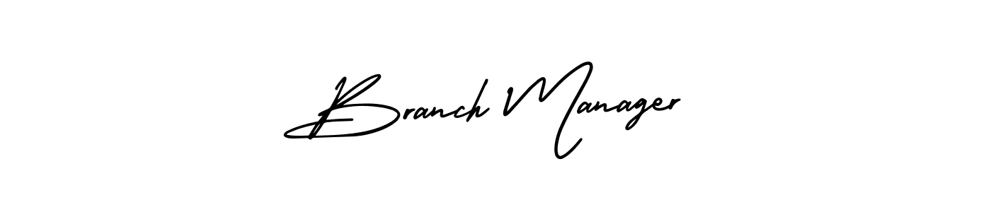 Use a signature maker to create a handwritten signature online. With this signature software, you can design (AmerikaSignatureDemo-Regular) your own signature for name Branch Manager. Branch Manager signature style 3 images and pictures png