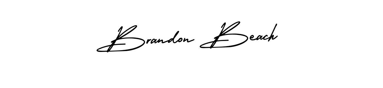 Use a signature maker to create a handwritten signature online. With this signature software, you can design (AmerikaSignatureDemo-Regular) your own signature for name Brandon Beach. Brandon Beach signature style 3 images and pictures png