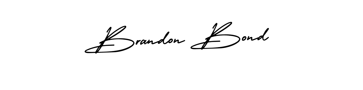 It looks lik you need a new signature style for name Brandon Bond. Design unique handwritten (AmerikaSignatureDemo-Regular) signature with our free signature maker in just a few clicks. Brandon Bond signature style 3 images and pictures png