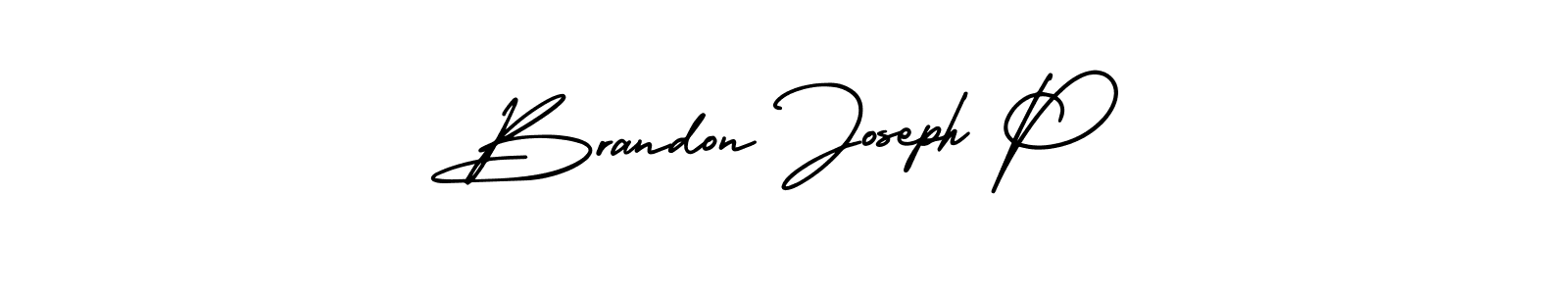 Design your own signature with our free online signature maker. With this signature software, you can create a handwritten (AmerikaSignatureDemo-Regular) signature for name Brandon Joseph P. Brandon Joseph P signature style 3 images and pictures png
