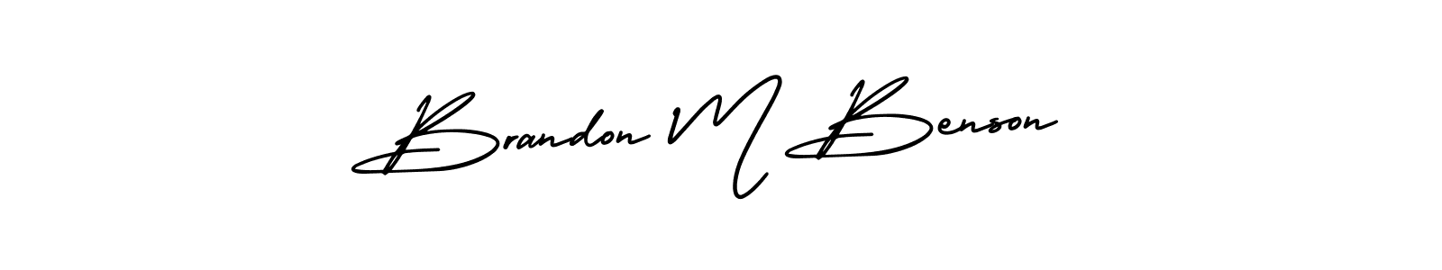 Also You can easily find your signature by using the search form. We will create Brandon M Benson name handwritten signature images for you free of cost using AmerikaSignatureDemo-Regular sign style. Brandon M Benson signature style 3 images and pictures png