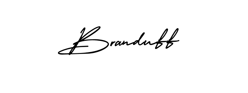Use a signature maker to create a handwritten signature online. With this signature software, you can design (AmerikaSignatureDemo-Regular) your own signature for name Branduff. Branduff signature style 3 images and pictures png