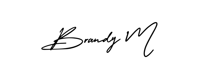 if you are searching for the best signature style for your name Brandy M. so please give up your signature search. here we have designed multiple signature styles  using AmerikaSignatureDemo-Regular. Brandy M signature style 3 images and pictures png