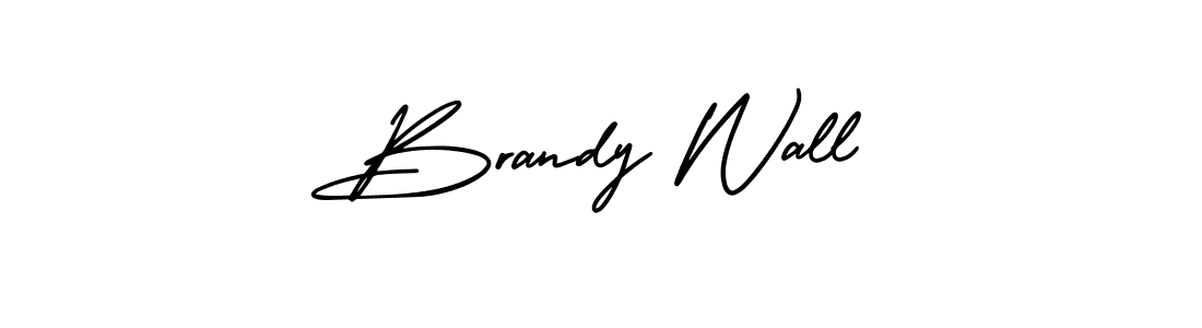 The best way (AmerikaSignatureDemo-Regular) to make a short signature is to pick only two or three words in your name. The name Brandy Wall include a total of six letters. For converting this name. Brandy Wall signature style 3 images and pictures png