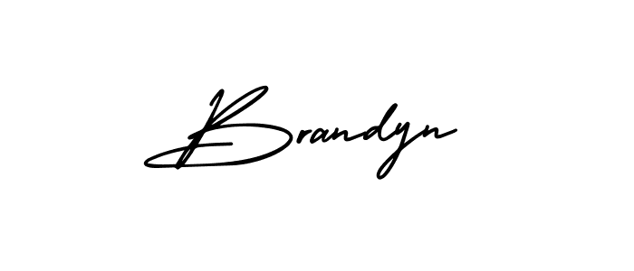 Brandyn stylish signature style. Best Handwritten Sign (AmerikaSignatureDemo-Regular) for my name. Handwritten Signature Collection Ideas for my name Brandyn. Brandyn signature style 3 images and pictures png