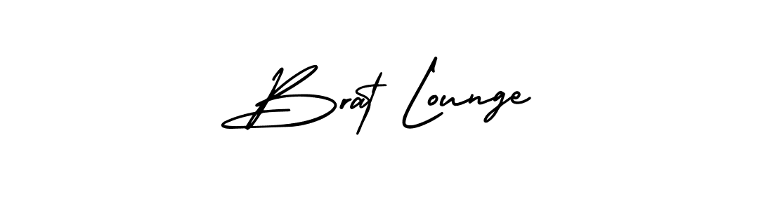 This is the best signature style for the Brat Lounge name. Also you like these signature font (AmerikaSignatureDemo-Regular). Mix name signature. Brat Lounge signature style 3 images and pictures png