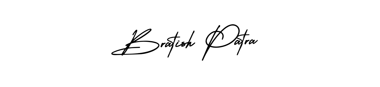 How to Draw Bratish Patra signature style? AmerikaSignatureDemo-Regular is a latest design signature styles for name Bratish Patra. Bratish Patra signature style 3 images and pictures png
