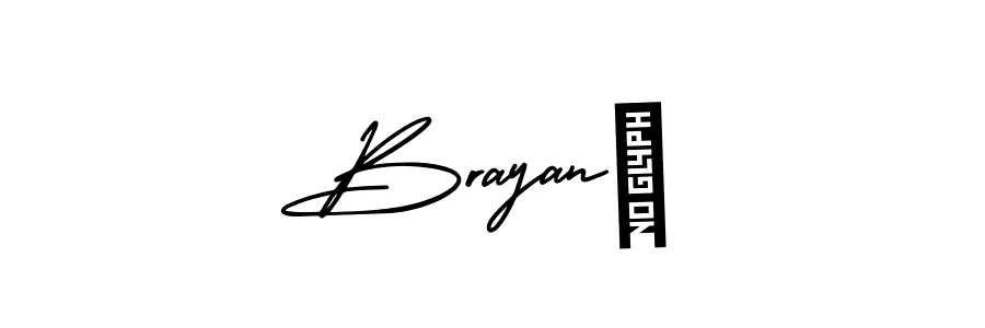 Also You can easily find your signature by using the search form. We will create Brayan♡ name handwritten signature images for you free of cost using AmerikaSignatureDemo-Regular sign style. Brayan♡ signature style 3 images and pictures png