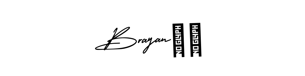 This is the best signature style for the Brayan❤️ name. Also you like these signature font (AmerikaSignatureDemo-Regular). Mix name signature. Brayan❤️ signature style 3 images and pictures png