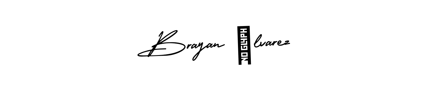 Also You can easily find your signature by using the search form. We will create Brayan Álvarez name handwritten signature images for you free of cost using AmerikaSignatureDemo-Regular sign style. Brayan Álvarez signature style 3 images and pictures png