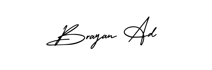 Best and Professional Signature Style for Brayan Ad. AmerikaSignatureDemo-Regular Best Signature Style Collection. Brayan Ad signature style 3 images and pictures png