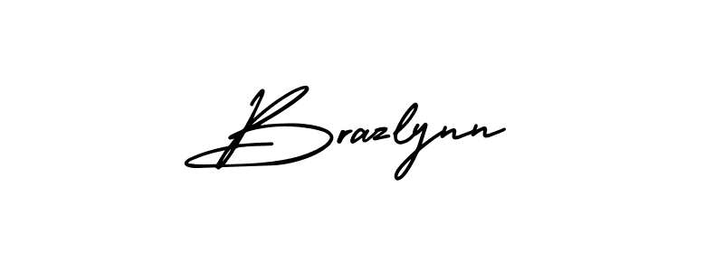 Brazlynn stylish signature style. Best Handwritten Sign (AmerikaSignatureDemo-Regular) for my name. Handwritten Signature Collection Ideas for my name Brazlynn. Brazlynn signature style 3 images and pictures png