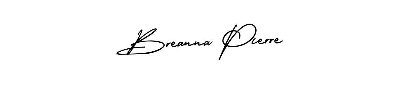 How to Draw Breanna Pierre signature style? AmerikaSignatureDemo-Regular is a latest design signature styles for name Breanna Pierre. Breanna Pierre signature style 3 images and pictures png