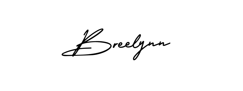 Make a beautiful signature design for name Breelynn. With this signature (AmerikaSignatureDemo-Regular) style, you can create a handwritten signature for free. Breelynn signature style 3 images and pictures png