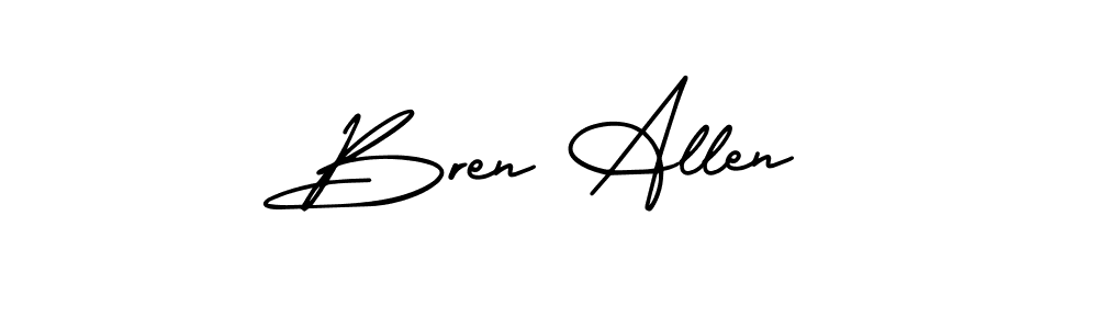 Make a beautiful signature design for name Bren Allen. Use this online signature maker to create a handwritten signature for free. Bren Allen signature style 3 images and pictures png