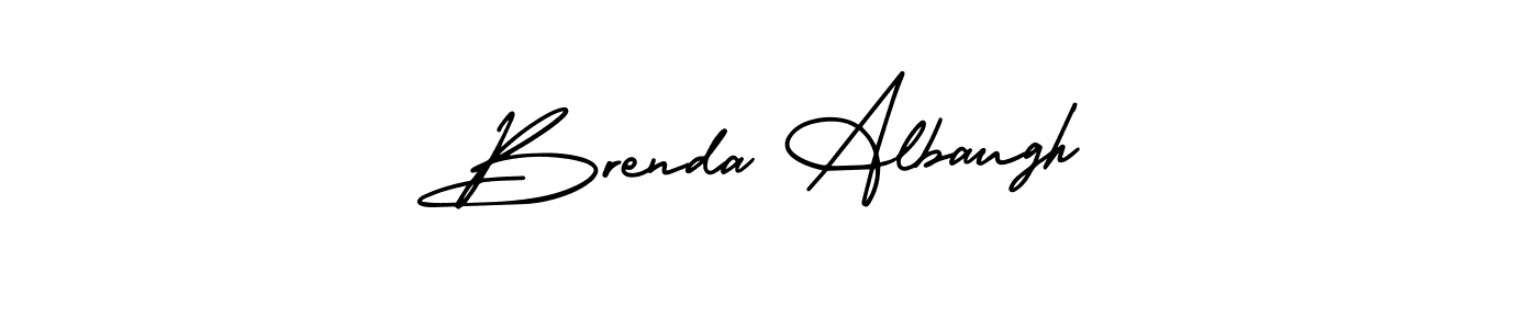How to make Brenda Albaugh name signature. Use AmerikaSignatureDemo-Regular style for creating short signs online. This is the latest handwritten sign. Brenda Albaugh signature style 3 images and pictures png