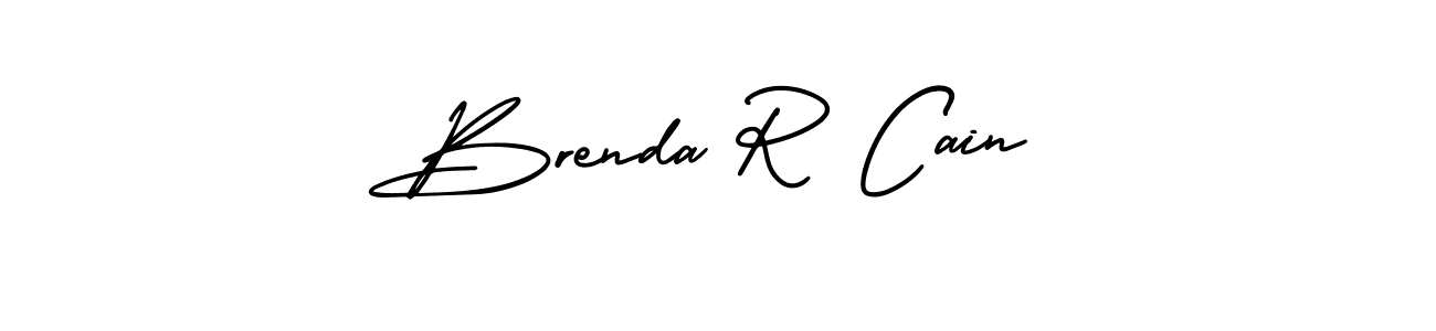 Brenda R Cain stylish signature style. Best Handwritten Sign (AmerikaSignatureDemo-Regular) for my name. Handwritten Signature Collection Ideas for my name Brenda R Cain. Brenda R Cain signature style 3 images and pictures png