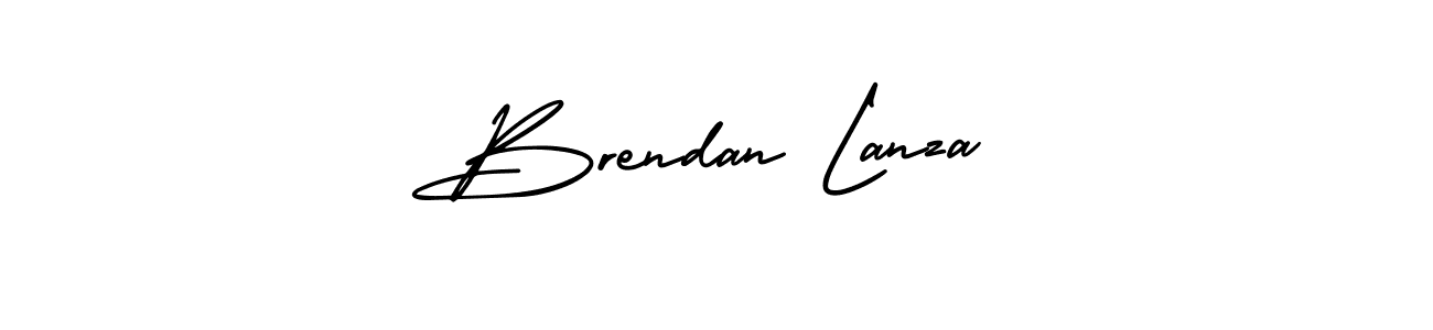 Use a signature maker to create a handwritten signature online. With this signature software, you can design (AmerikaSignatureDemo-Regular) your own signature for name Brendan Lanza. Brendan Lanza signature style 3 images and pictures png