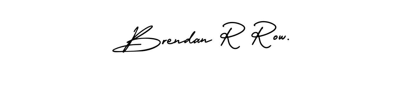 How to make Brendan R Row. name signature. Use AmerikaSignatureDemo-Regular style for creating short signs online. This is the latest handwritten sign. Brendan R Row. signature style 3 images and pictures png