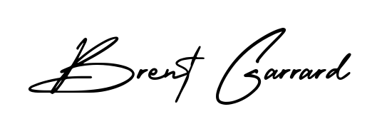 Enhance your business communications with Brent Garrard signature in AmerikaSignatureDemo-Regular lettering. Clean, modern, and universally compatible. Brent Garrard signature style 3 images and pictures png