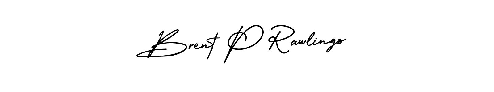 Design your own signature with our free online signature maker. With this signature software, you can create a handwritten (AmerikaSignatureDemo-Regular) signature for name Brent P Rawlings. Brent P Rawlings signature style 3 images and pictures png