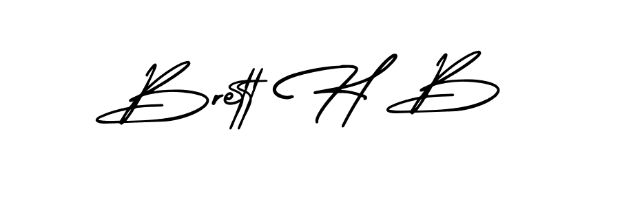 Make a beautiful signature design for name Brett H B. Use this online signature maker to create a handwritten signature for free. Brett H B signature style 3 images and pictures png