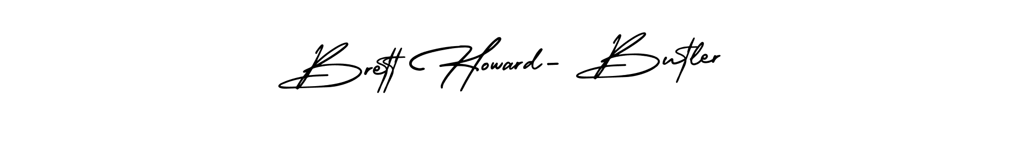 Similarly AmerikaSignatureDemo-Regular is the best handwritten signature design. Signature creator online .You can use it as an online autograph creator for name Brett Howard- Butler. Brett Howard- Butler signature style 3 images and pictures png