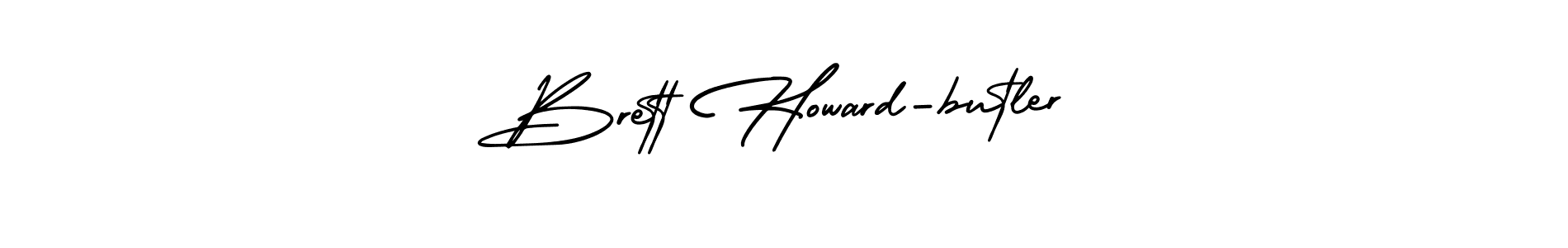 Brett Howard-butler stylish signature style. Best Handwritten Sign (AmerikaSignatureDemo-Regular) for my name. Handwritten Signature Collection Ideas for my name Brett Howard-butler. Brett Howard-butler signature style 3 images and pictures png