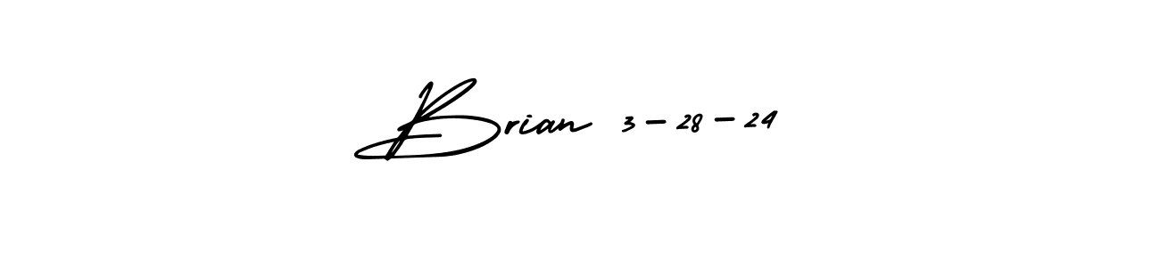 How to make Brian 3-28-24 name signature. Use AmerikaSignatureDemo-Regular style for creating short signs online. This is the latest handwritten sign. Brian 3-28-24 signature style 3 images and pictures png