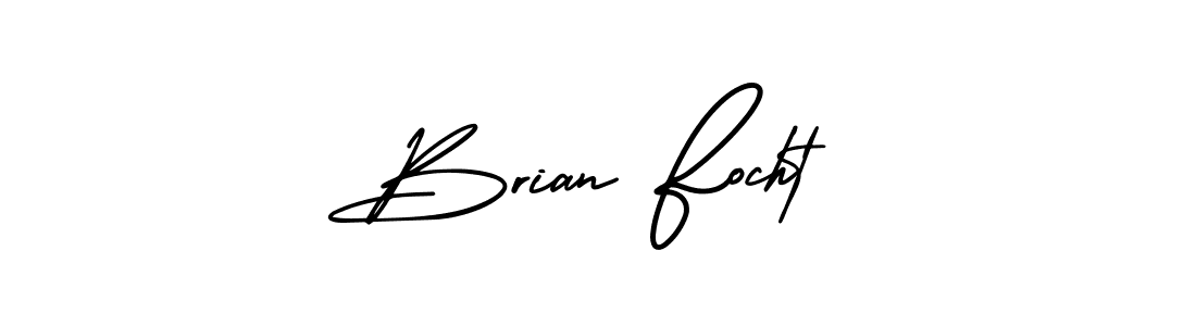 How to make Brian Focht name signature. Use AmerikaSignatureDemo-Regular style for creating short signs online. This is the latest handwritten sign. Brian Focht signature style 3 images and pictures png