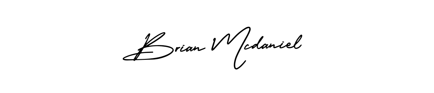 Make a beautiful signature design for name Brian Mcdaniel. With this signature (AmerikaSignatureDemo-Regular) style, you can create a handwritten signature for free. Brian Mcdaniel signature style 3 images and pictures png
