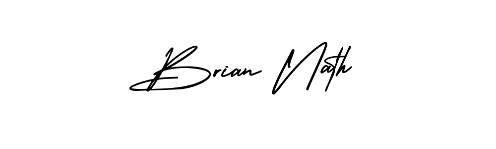 Design your own signature with our free online signature maker. With this signature software, you can create a handwritten (AmerikaSignatureDemo-Regular) signature for name Brian Nath. Brian Nath signature style 3 images and pictures png
