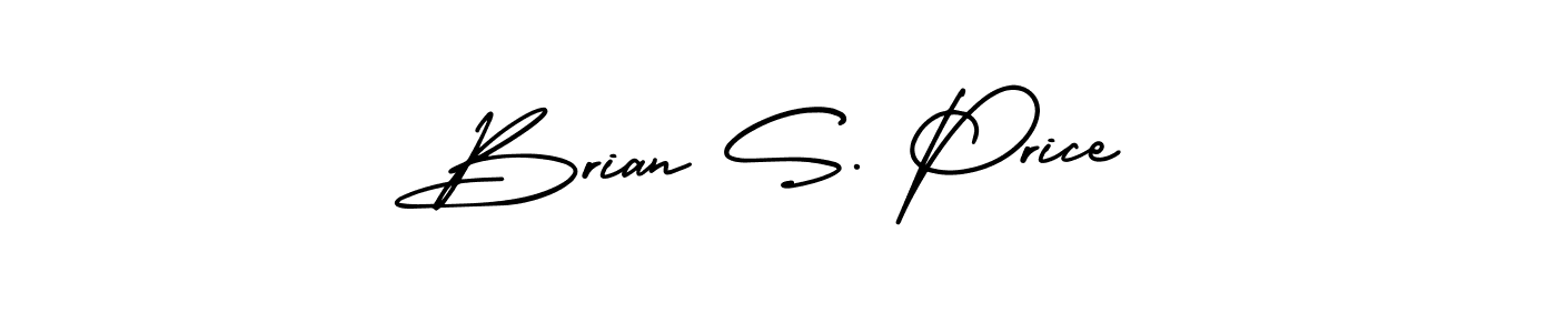 You should practise on your own different ways (AmerikaSignatureDemo-Regular) to write your name (Brian S. Price) in signature. don't let someone else do it for you. Brian S. Price signature style 3 images and pictures png