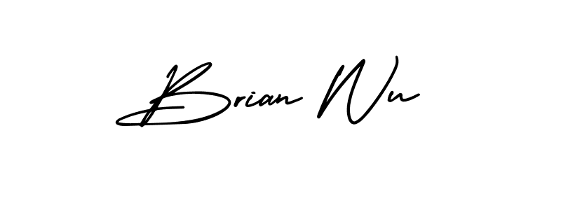 This is the best signature style for the Brian Wu name. Also you like these signature font (AmerikaSignatureDemo-Regular). Mix name signature. Brian Wu signature style 3 images and pictures png