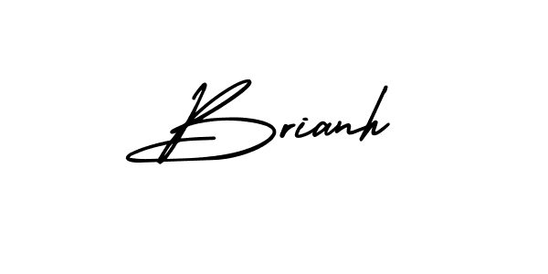 Use a signature maker to create a handwritten signature online. With this signature software, you can design (AmerikaSignatureDemo-Regular) your own signature for name Brianh. Brianh signature style 3 images and pictures png
