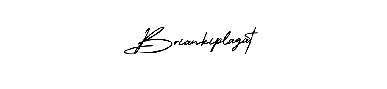 You should practise on your own different ways (AmerikaSignatureDemo-Regular) to write your name (Briankiplagat) in signature. don't let someone else do it for you. Briankiplagat signature style 3 images and pictures png