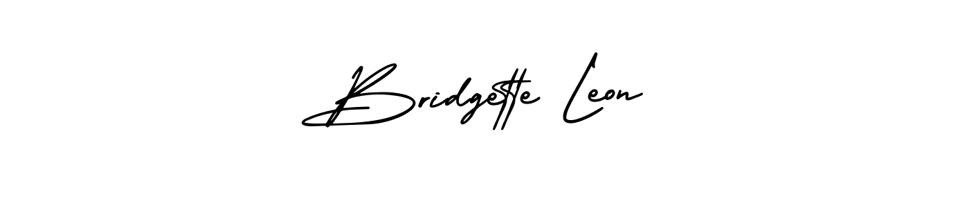 Best and Professional Signature Style for Bridgette Leon. AmerikaSignatureDemo-Regular Best Signature Style Collection. Bridgette Leon signature style 3 images and pictures png