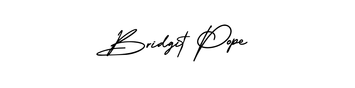 Create a beautiful signature design for name Bridgit Pope. With this signature (AmerikaSignatureDemo-Regular) fonts, you can make a handwritten signature for free. Bridgit Pope signature style 3 images and pictures png